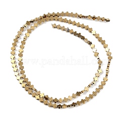 Гальванические нити из синтетических немагнитных гематитовых бусин&nbsp;G-J211-A06-01