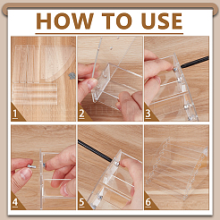 2 шт. 7-х уровневые акриловые подставки для ювелирных изделий&nbsp;ODIS-UN0001-24B