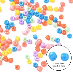3500 шт. 7 цвета 12/0 стеклянные круглые бусины с краской для выпечки&nbsp;SEED-YW0001-26