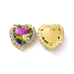 Сердце пришить стразами&nbsp;DIY-E062-03G-03