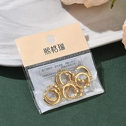 Латунные серьги-кольца из прозрачного кубического циркония&nbsp;XGR0153G-92G