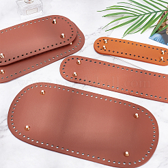 Овальные сумки из искусственной кожи для вязания крючком для ногтевого ложа&nbsp;DIY-PH0008-30