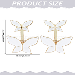 1 пара серег-гвоздиков из сплава с эмалью&nbsp;EJEW-LP0008-037