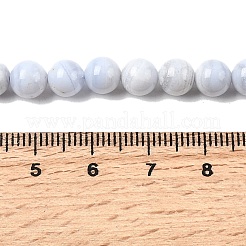 Натуральный голубой кружевной агат бисер нитей&nbsp;G-G344-A06-6mm