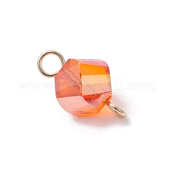 7 шт. гальванизированные прозрачные стеклянные поворотные соединители&nbsp;PALLOY-JF04317-02