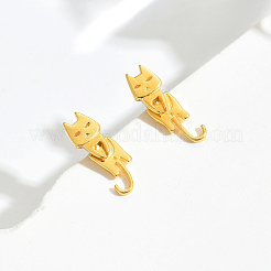 Милые серьги-гвоздики в виде кошек для женщин&nbsp;DX2509