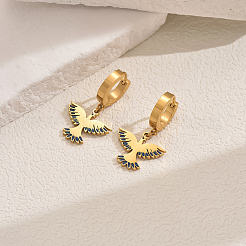 Серьги-кольца из нержавеющей стали Metal Bird 201 для женщин&nbsp;SE6238-4