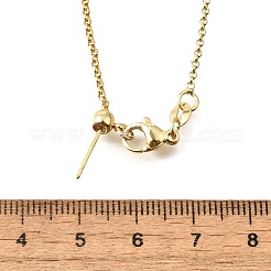 Латунная цепочка Роло регулируемые слайдеры ожерелья&nbsp;NJEW-E157-05G