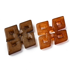 Резные подвески из окрашенного натурального нефрита сюянь&nbsp;G-M195-08A