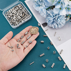 120 шт. 12 стиля тибетских сплавных трубчатых бусин&nbsp;FIND-PH0020-79