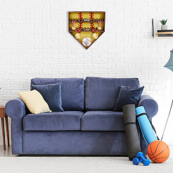 Подставки для показа колец на бейсбольную тематику из дерева&nbsp;AJEW-WH0031-70B