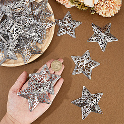 40 шт. 2 стиля железных звездных украшений&nbsp;AJEW-GF0012-12