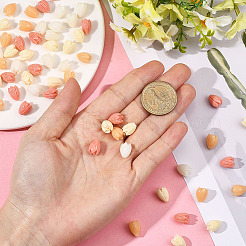 100 шт. 4-х цветные синтетические коралловые бусины&nbsp;CORA-SP0001-15