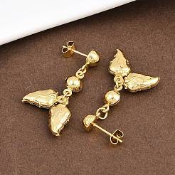 Серьги-гвоздики из нержавеющей стали 304&nbsp;EJEW-P325-02G