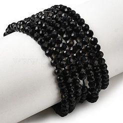 Натуральный черный агат бисер нитей&nbsp;G-H336-A02-02
