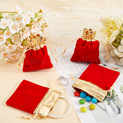 Прямоугольные бархатные мешочки для бижутерии&nbsp;TP-BBC0001-09A-01