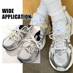 6 шт. 3 цвета бант стеклянные бусины обувь подвески&nbsp;HJEW-GO00082