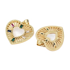 Латунные микро проложить кубического циркония подвески&nbsp;KK-S526-07G-A