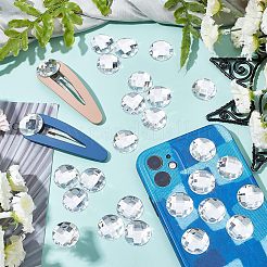 120 шт. акриловые стразы с плоским основанием кабошоны&nbsp;GACR-FG0001-11