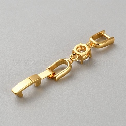 Латунь ремень часов застежками&nbsp;KK-WH0056-90G