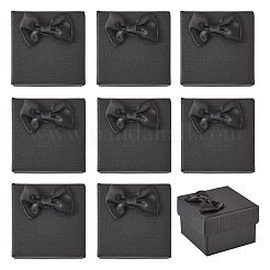 Квадратные картонные бумажные подарочные коробки для хранения колец&nbsp;CON-TAC0001-17A