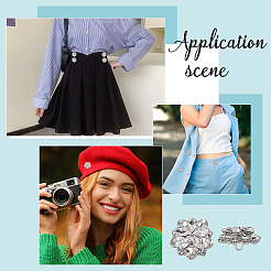 6 шт. стеклянные пуговицы со стразами&nbsp;BUTT-FG0001-52P