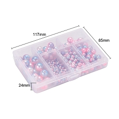 497шт 5 стиля радуги абс пластик имитация жемчуга&nbsp;OACR-YW0001-07A