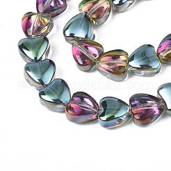 Стеклянные бусины с гальваническим покрытием &nbsp;EGLA-S188-13-C04