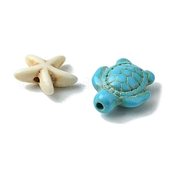 Наборы для изготовления растягивающихся браслетов из синтетической бирюзы&nbsp;DIY-FS0005-60