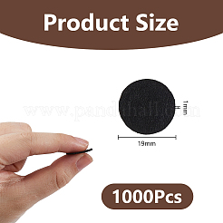1000 шт. плоская круглая фетровая ткань&nbsp;DIY-DC0003-89A