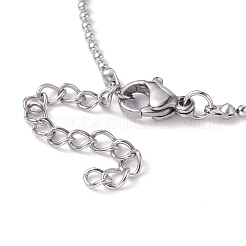 Шариковые цепи из нержавеющей стали марки 304&nbsp;AJEW-JB01095