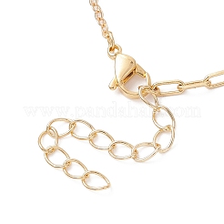 Изготовление браслета из латунной цепочки и скрепок&nbsp;AJEW-JB01466