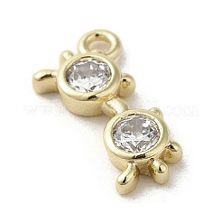 Латунные микро проложить кубического циркония подвески&nbsp;LS-KK-C043-05G