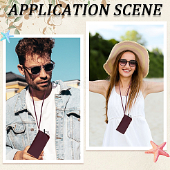 Прямоугольный футляр для очков из искусственной кожи&nbsp;AJEW-WH20130-58D