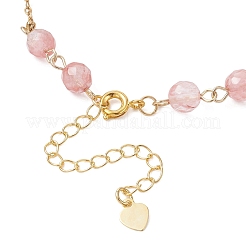 Браслеты из бусин из вишневого кварца&nbsp;BJEW-JB12777