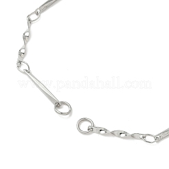 Изготовление браслетов из витых звеньев цепей из нержавеющей стали 304&nbsp;AJEW-JB01353