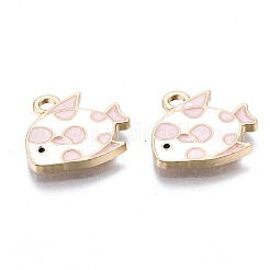 Подвески из эмалевого сплава с покрытием из легкого золота&nbsp;X-ENAM-T009-85D-RS