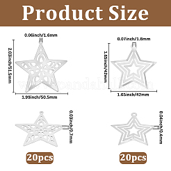 40 шт. 2 стиля железных подвесок&nbsp;IFIN-GF0001-56