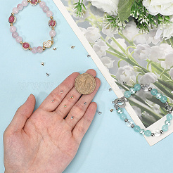 6 шт. 3 цвета 925 бусины-обжимки из стерлингового серебра&nbsp;FIND-BBC0004-70