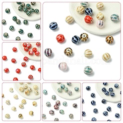 20шт фарфоровые бусины ручной работы&nbsp;PORC-YW0001-39A