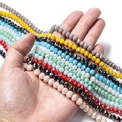 Стеклянные бусины с гальваническим покрытием &nbsp;EGLA-X0007-01E-6mm