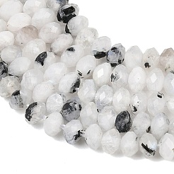 Бусины из натурального радужного лунного камня&nbsp;G-B175-A01-3x5mm