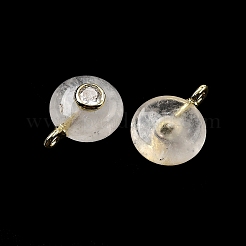 Круглые подвески из натуральных кристаллов кварца&nbsp;G-H318-01G-A-06