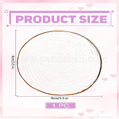 1 шт. круглая стеклянная подставка&nbsp;AJEW-LP0006-86A