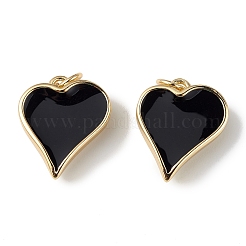 Эко-подвески с покрытием из латуни и эмали&nbsp;KK-F848-02G-05