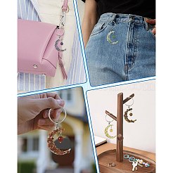 7 шт. брелок из смеси натуральных и синтетических камней&nbsp;KEYC-FS00049