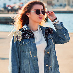 2шт. железная кисточка на эполетах DIY-GO0001-93B