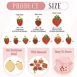 7 шт. 7 стиля эмалевых подвесок из нержавеющей стали 304&nbsp;STAS-TA0003-27