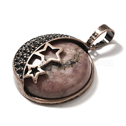 Природные подвески родонит&nbsp;G-P560-01R-24