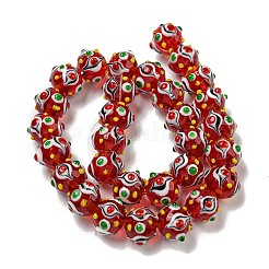 Бусы лэмпворк ручной работы&nbsp;LAMP-N025-05D